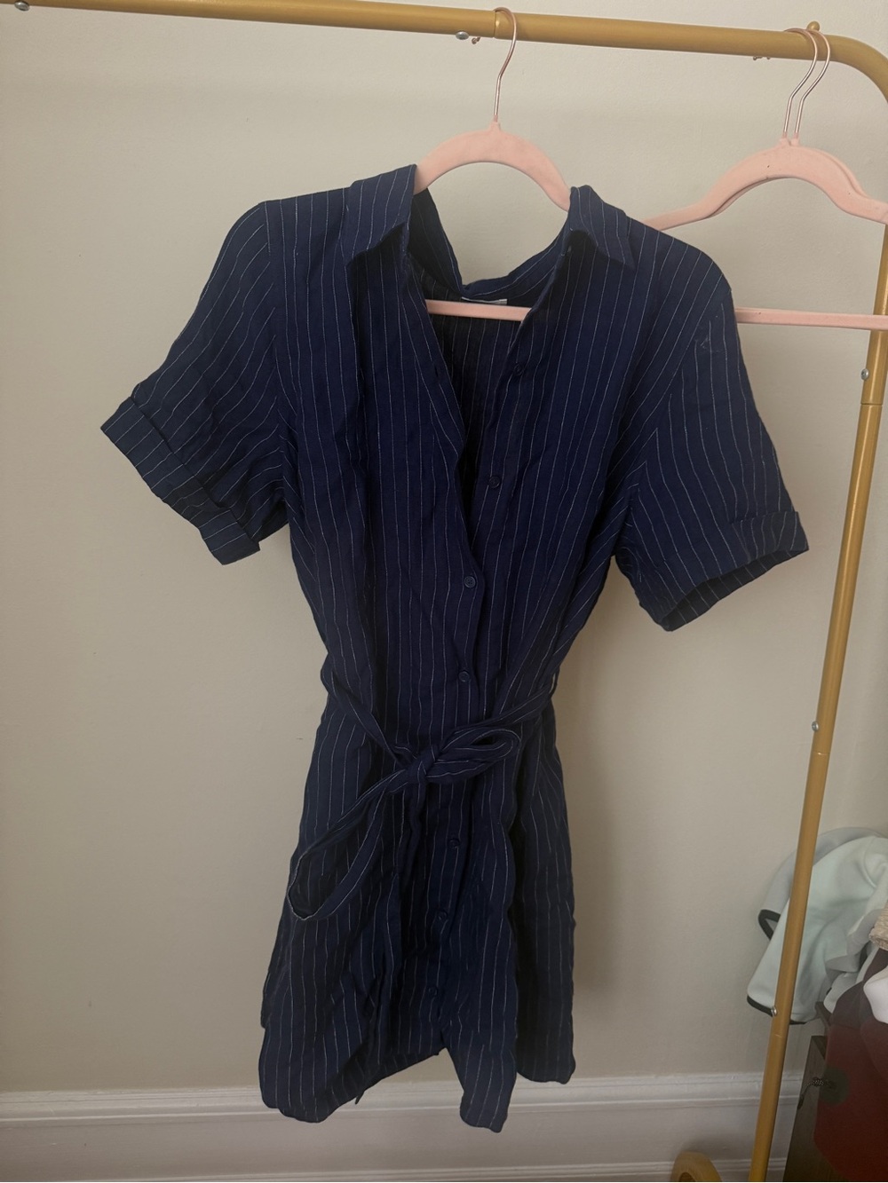 Aritzia linen mini dress
